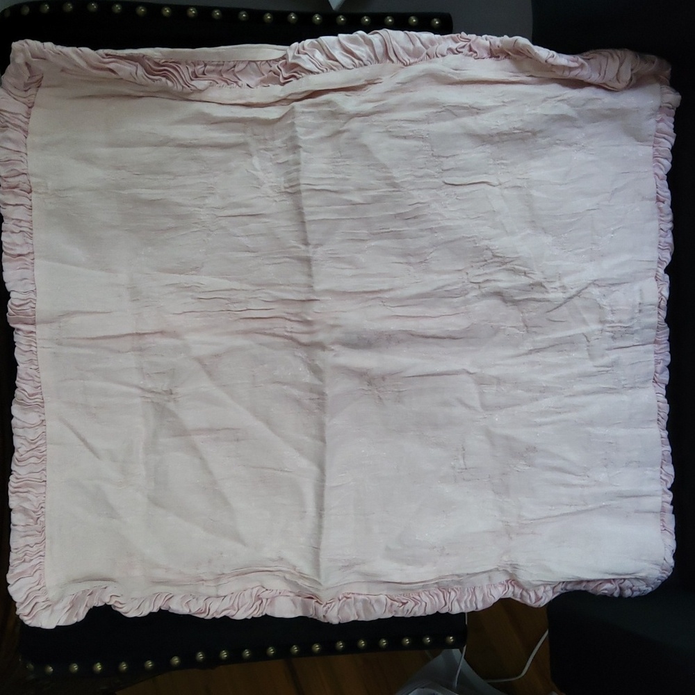 💥Nwot💥BELLA NOTTE Light Pink Silk Euro Sham(s)
